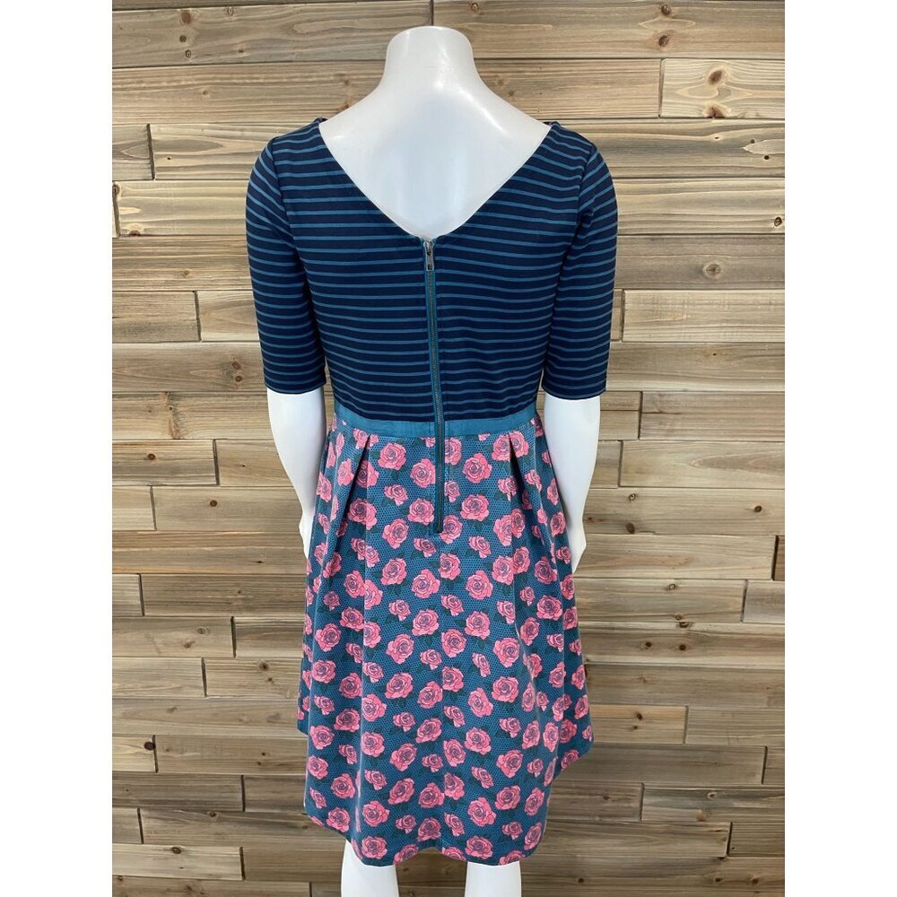 Matilda Jane Forever Peyton Dress Womens Small Fit and Flare Floral Half Sleeve - Picture 3 of 8